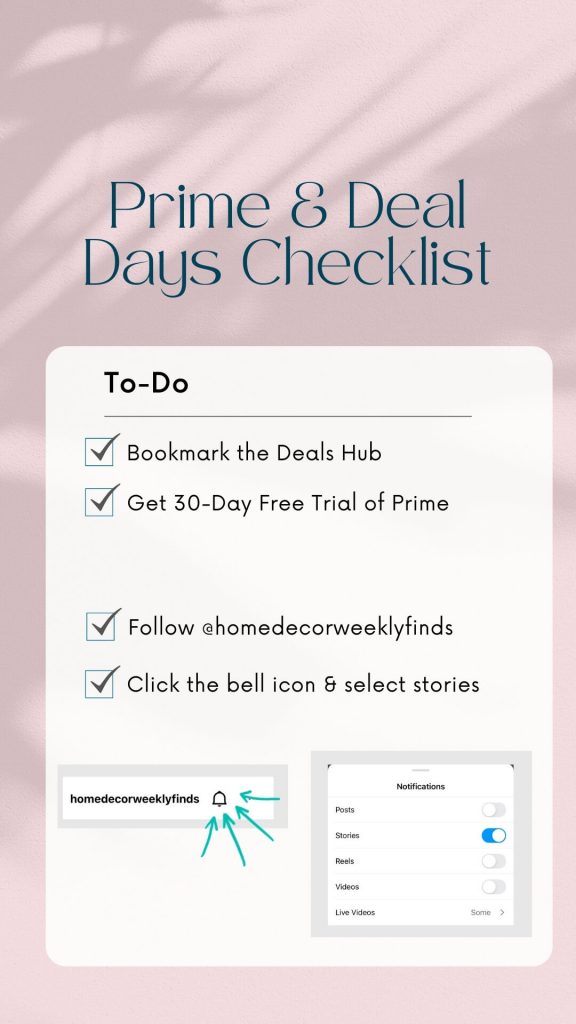 Prime Day Checklist