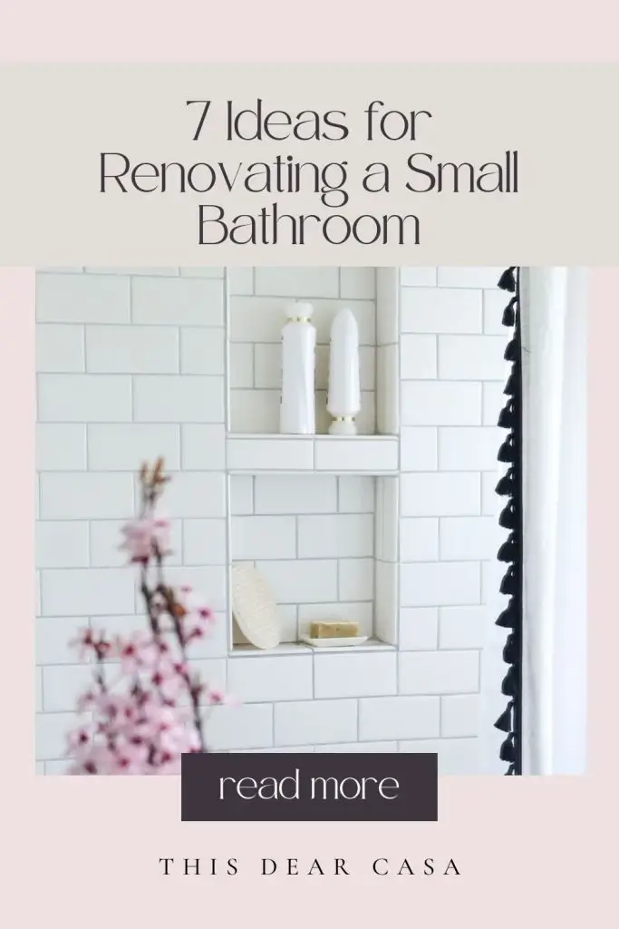 Ideas for Renovating a Small Bathroom This Dear Casa