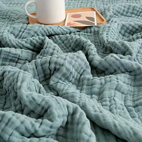 Cotton Muslin Throw Blanket