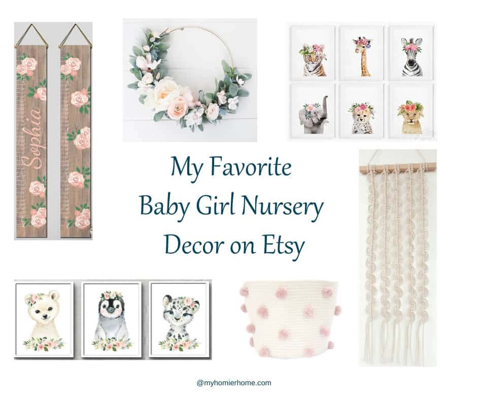 My Favorite Baby Girl Nursery Decor Finds on Etsy