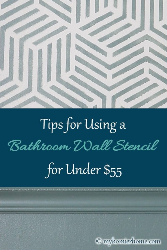 Looking for a budget-friendly way to update your bathroom walls? Here are all my tips for creating a bathroom wall stencil that makes a huge statement.