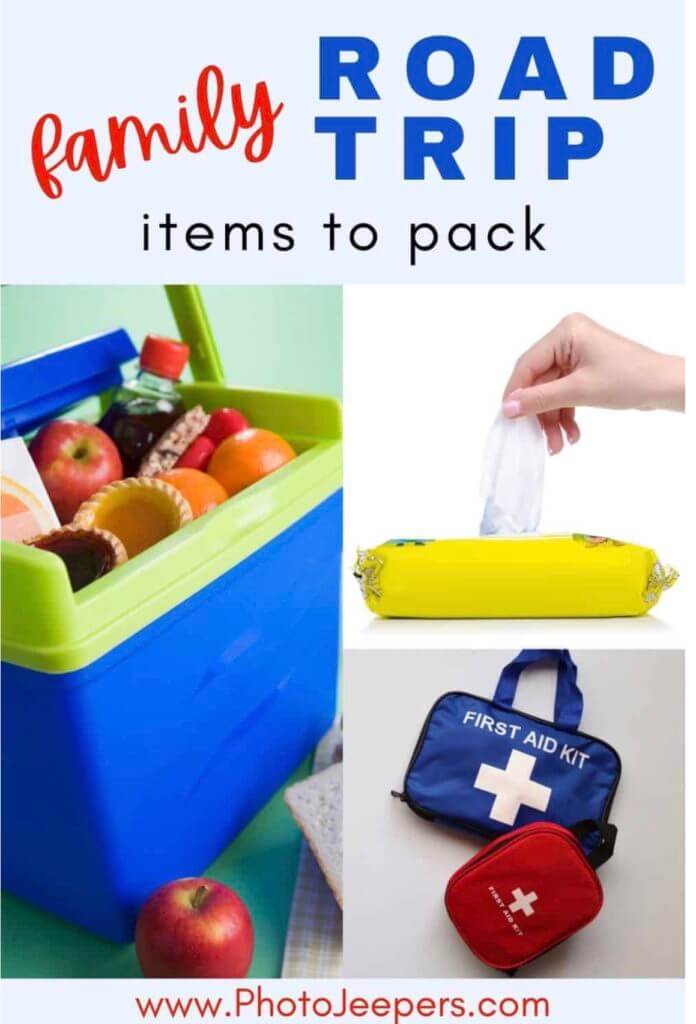 Blue cooler with blue and red first aid kits by Photo Jeepers