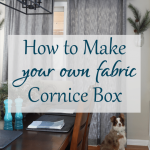 Two custom DIY cornice boxes for $90? My DIY cornice box tutorial is ready! Not only did I get to pick my own fabric, but I saved myself $1310!
