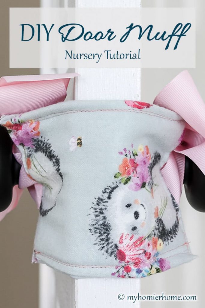 Learn how to easily create your DIY door muff to make sure the clicking of the door doesn't wake your sleeping baby. Check it the full tutorial here.