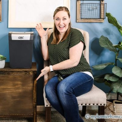 A DIY End Table Tutorial to Hide the Shredder