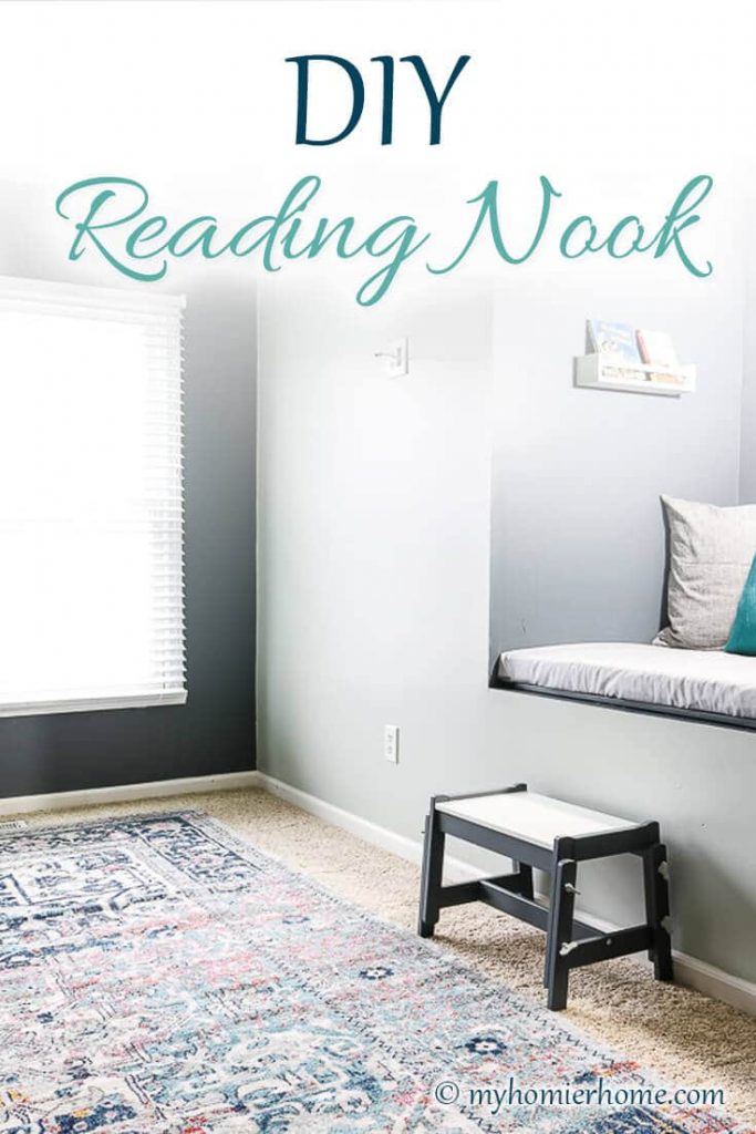 Not sure what to do with that awkward old TV cutout in your wall? Repurpose it fora DIY reading nook! It'll make the cutest place to read for all!