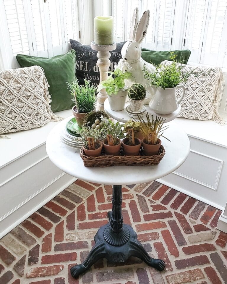 Follow the yellow brick home feature spring centerpiece