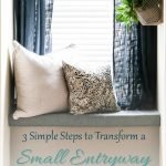 Learn how I transformed my tiny entryway window seat into a beautiful and functional space.