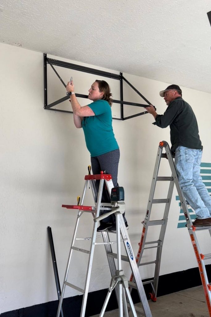 Garage Wall Shelves tighten all nuts and bolts