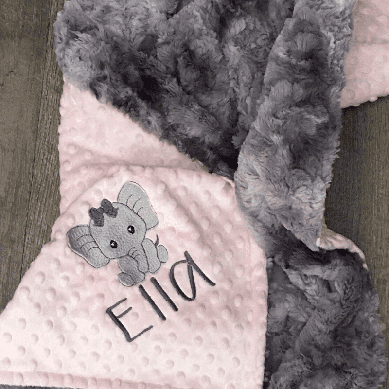 Girl Nursery Decor - Personalized Baby Blanket