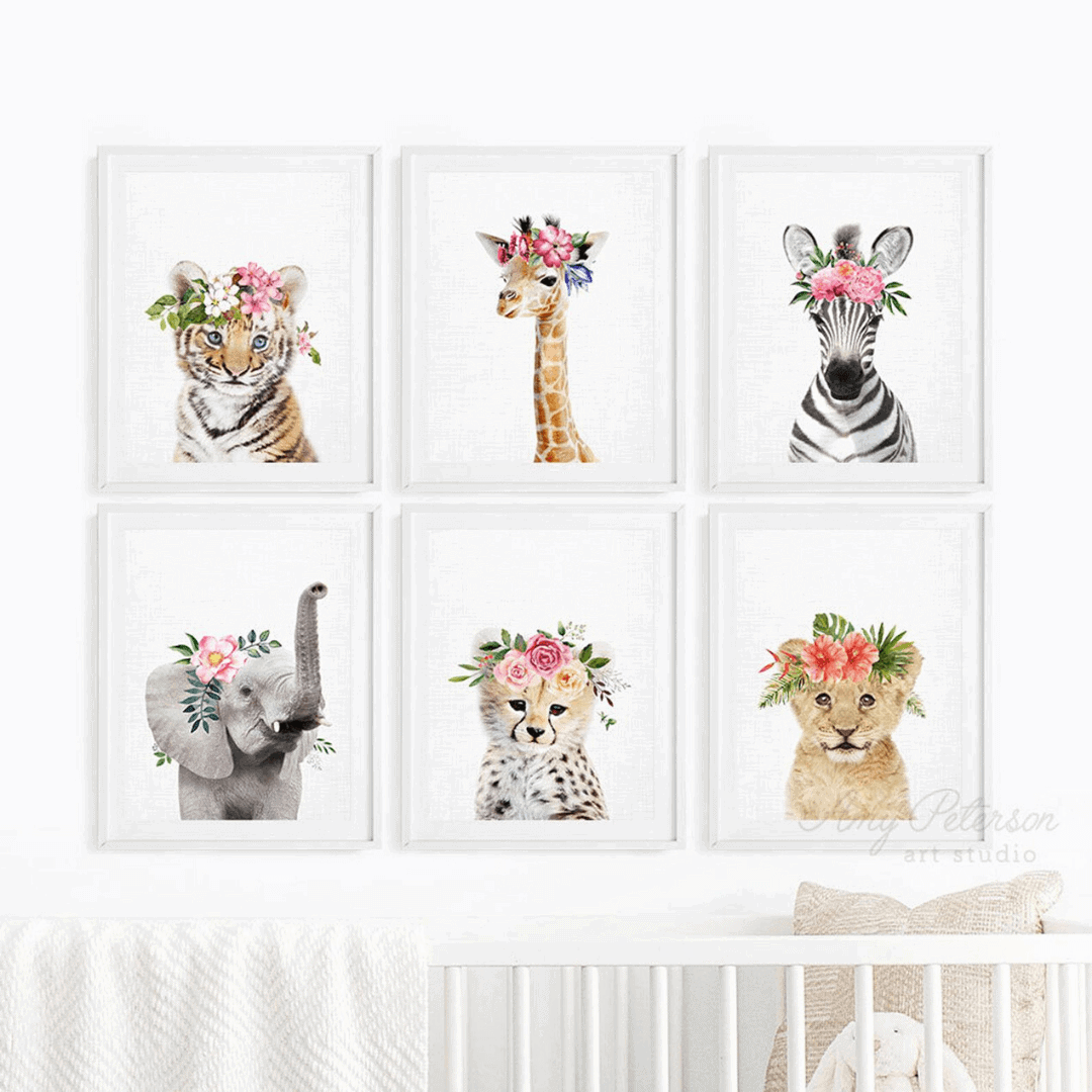 etsy baby girl nursery decor