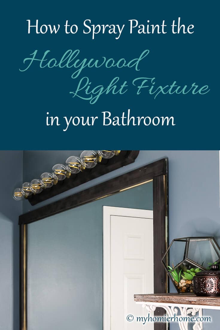 Do you have the old school Hollywood Lights in your Bathroom? Update them with this tutorial on how to spray paint a light fixture. Read more