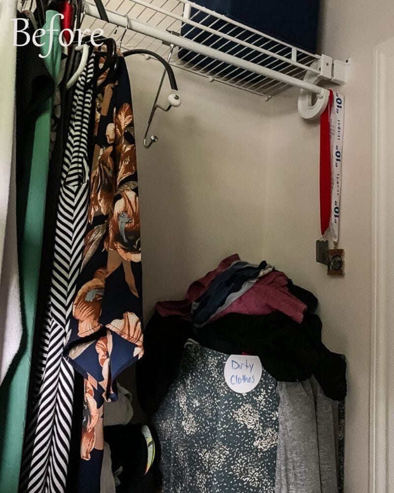 Master Closet Declutter Before Photo 4