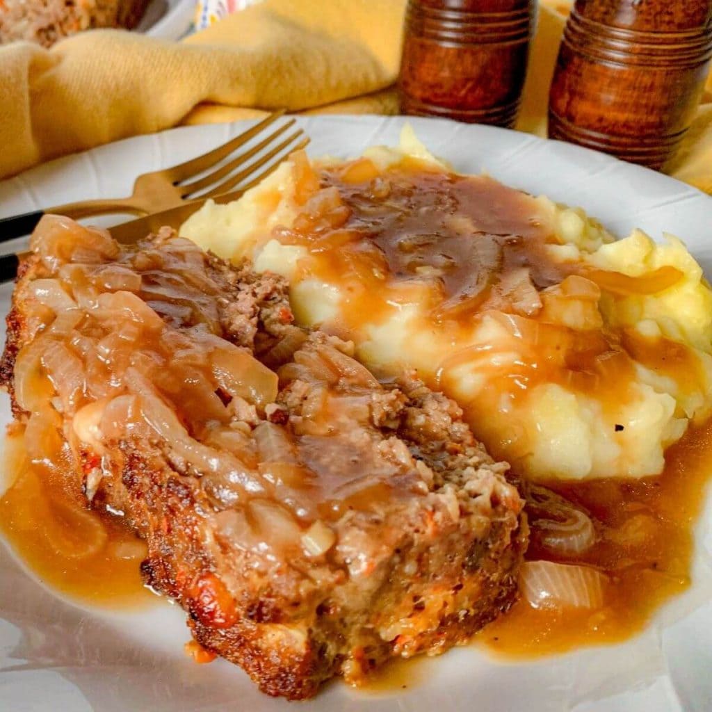 Not Entirely Average - Meatloaf-with-Creamy-Onion-Gravy-Not-Entirely-Average-Pic-40