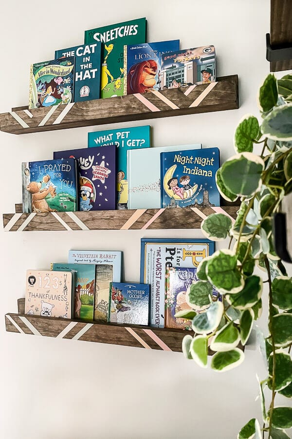 Nursery Bookshelves close up