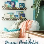 Inspired by the "Embrace" trend, I used Frogtape® to paint my nursery bookshelves. Find the tutorial for this DIY here and embrace.