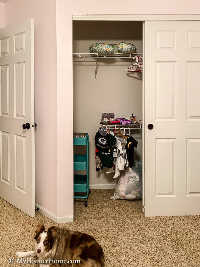 Baby Girl Nursery Closet Reveal - My Homier Home