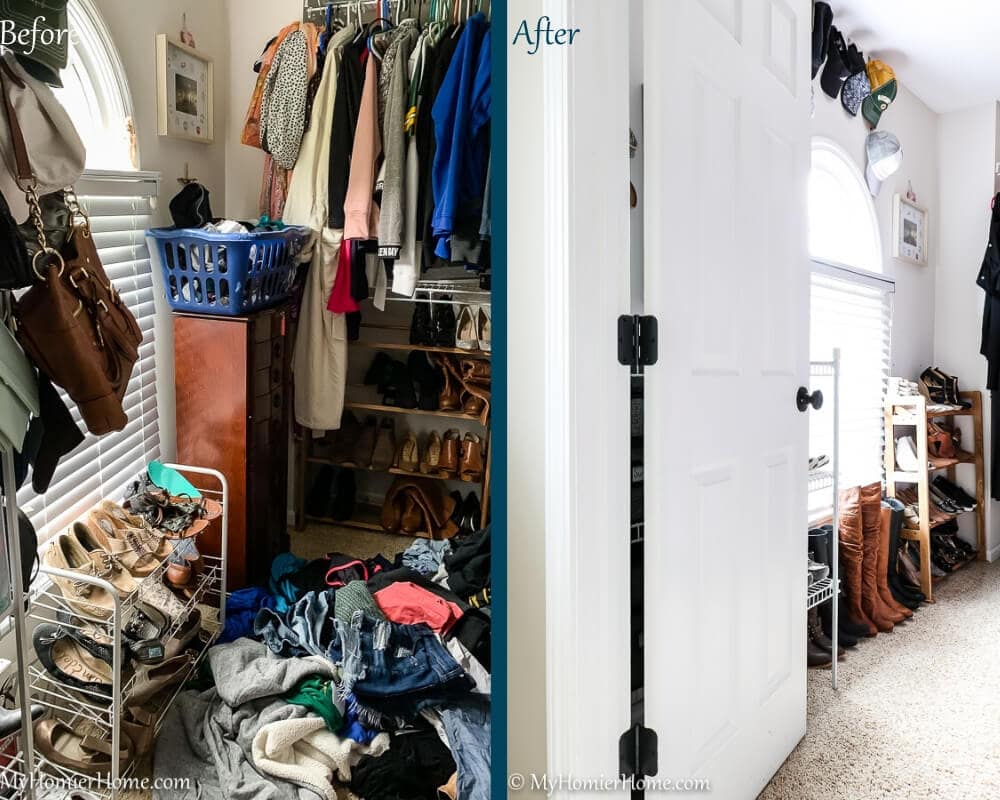 Organize Master Closet - Before & After 3