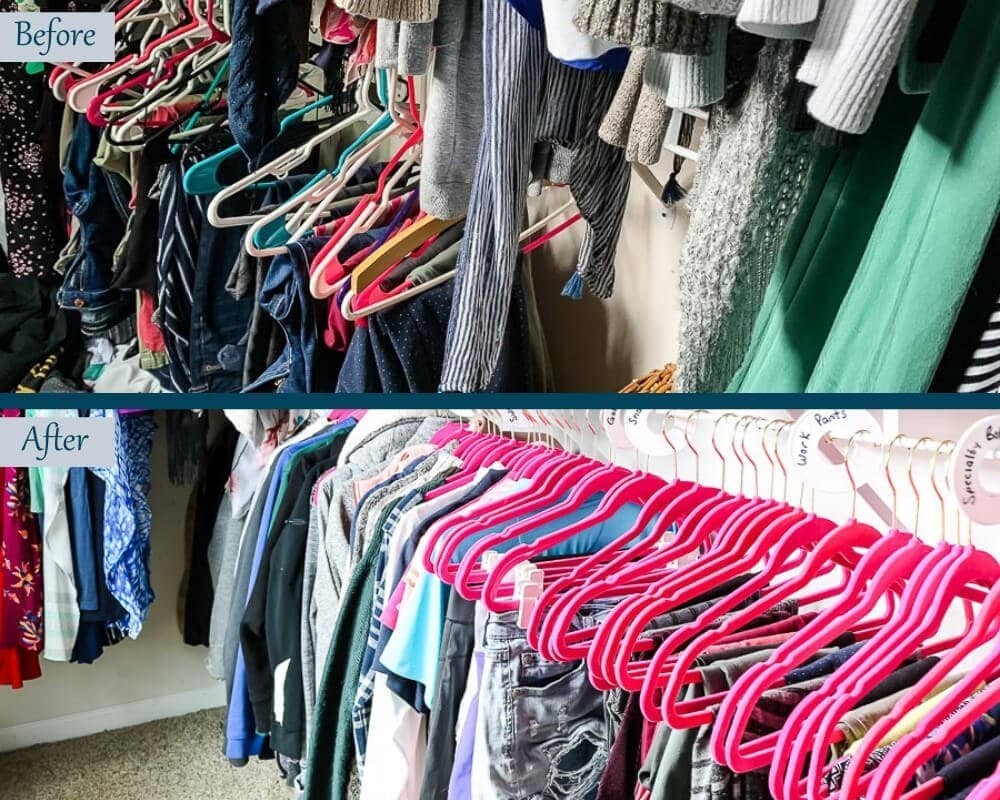 Organize Master Closet - Before & After 4