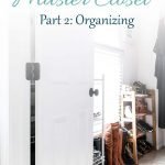 Part 2 of tackling the master closet is to organize that master closet. In part 1 we decluttered and purged, now it's time to put it back together! Check out the amazing transformation with my before and after shots, too! #masterclosetorganization #mastercloset #closetorganization #organizemastercloset #organized #organize #transformmastercloset