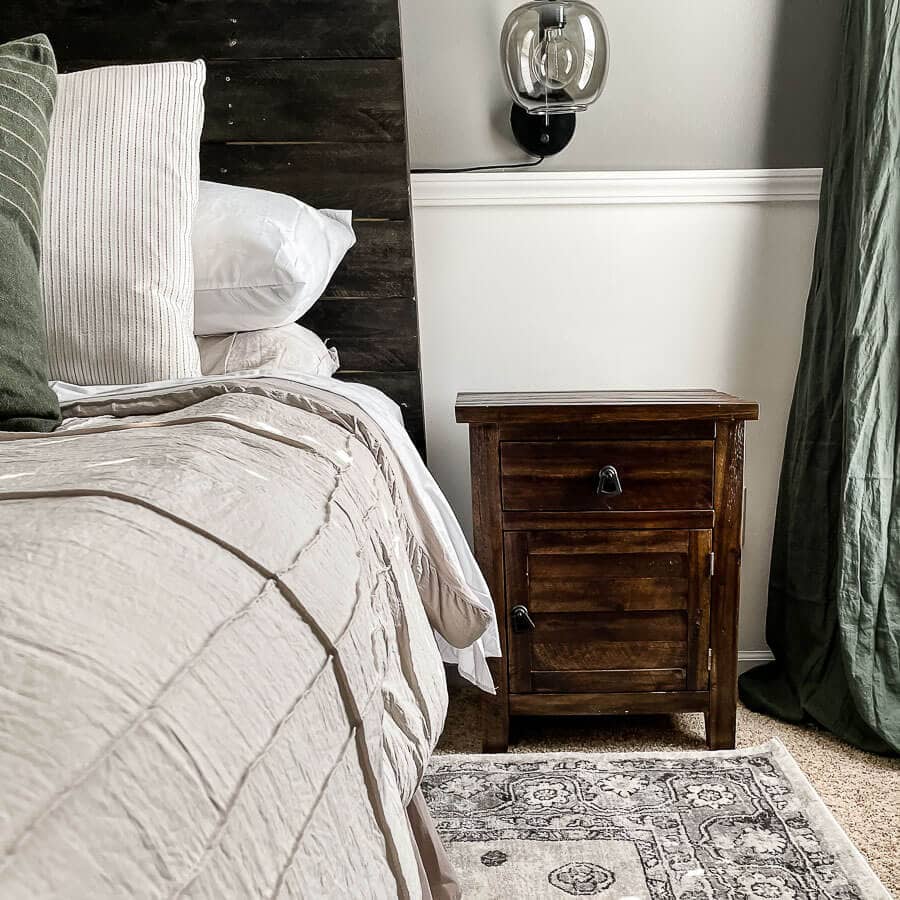 Rug Placement in Bedroom in Guest bedroom