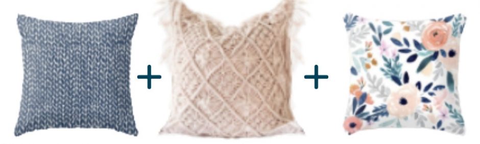 How to Mix and Match Throw Pillow Patterns - Confident Decorating ...