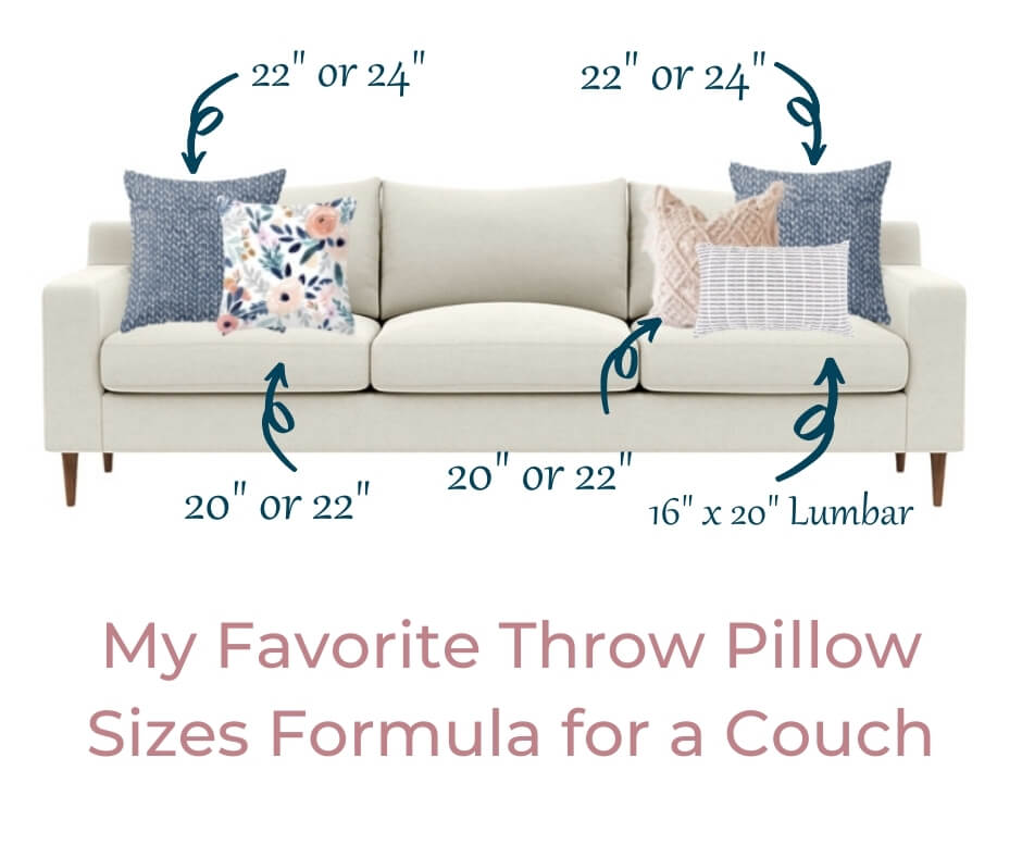 The Perfect Throw Pillow Formula for Every Sofa