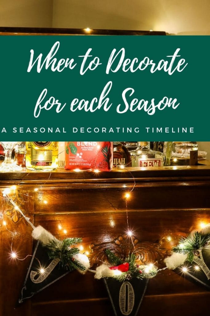 Wondering when to decorate for each season? Follow these general rules of thumb to keep your home fully festive all year round.