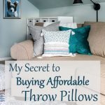 Looking to freshen up your room on a small budget? Start with my best secret on buying some beautifully, affordable throw pillows.