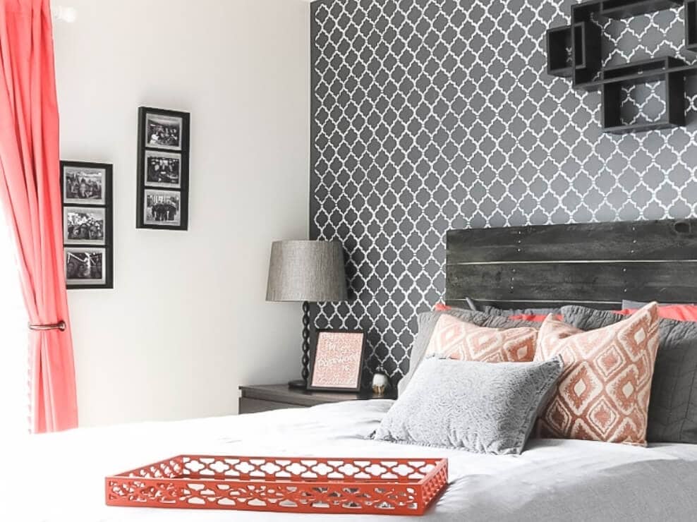 stencil accent wall ideas