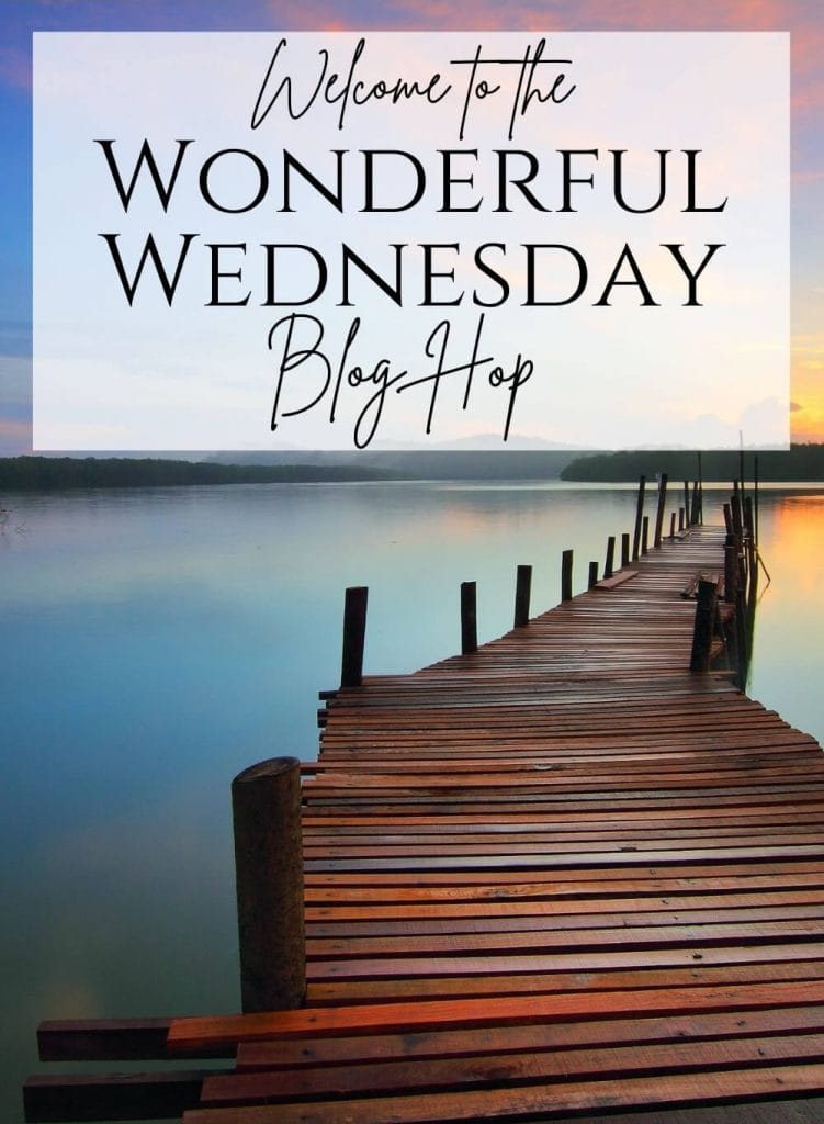 Wonderful Wednesday blog hop beautiful dock on the lake