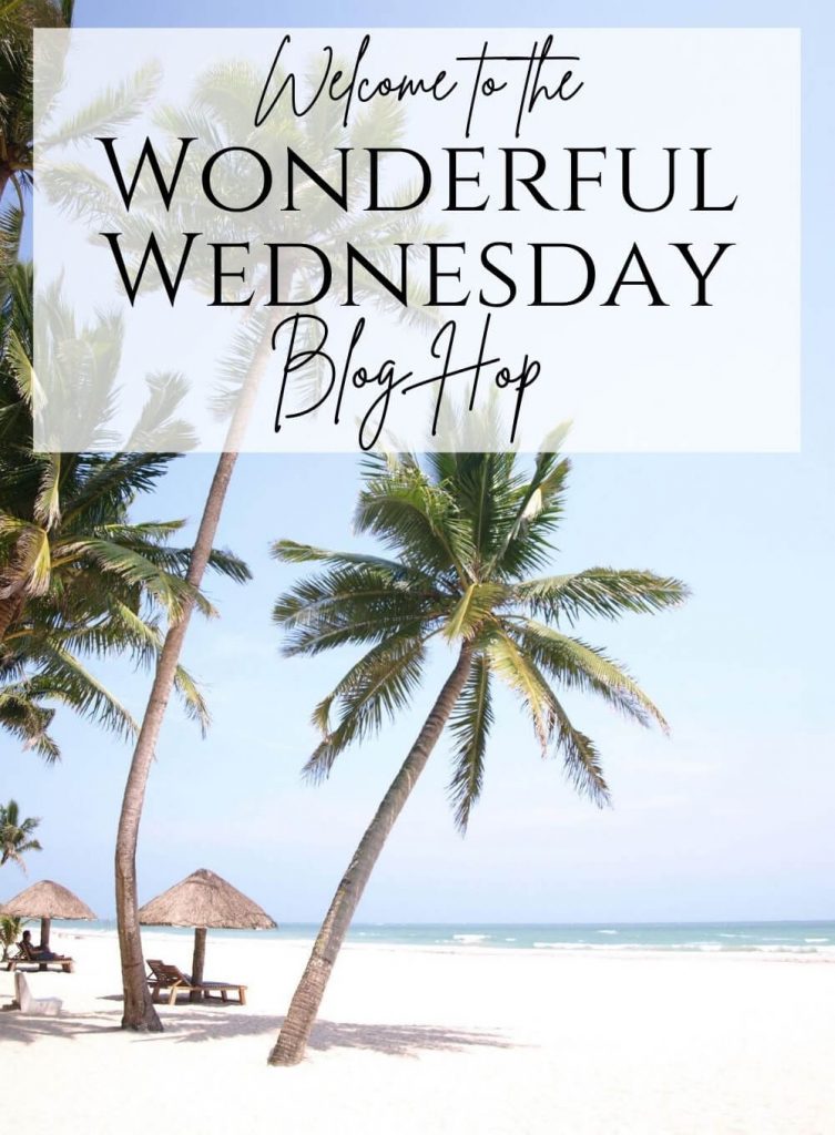 Wonderful Wednesday blog hop palm trees on the beach