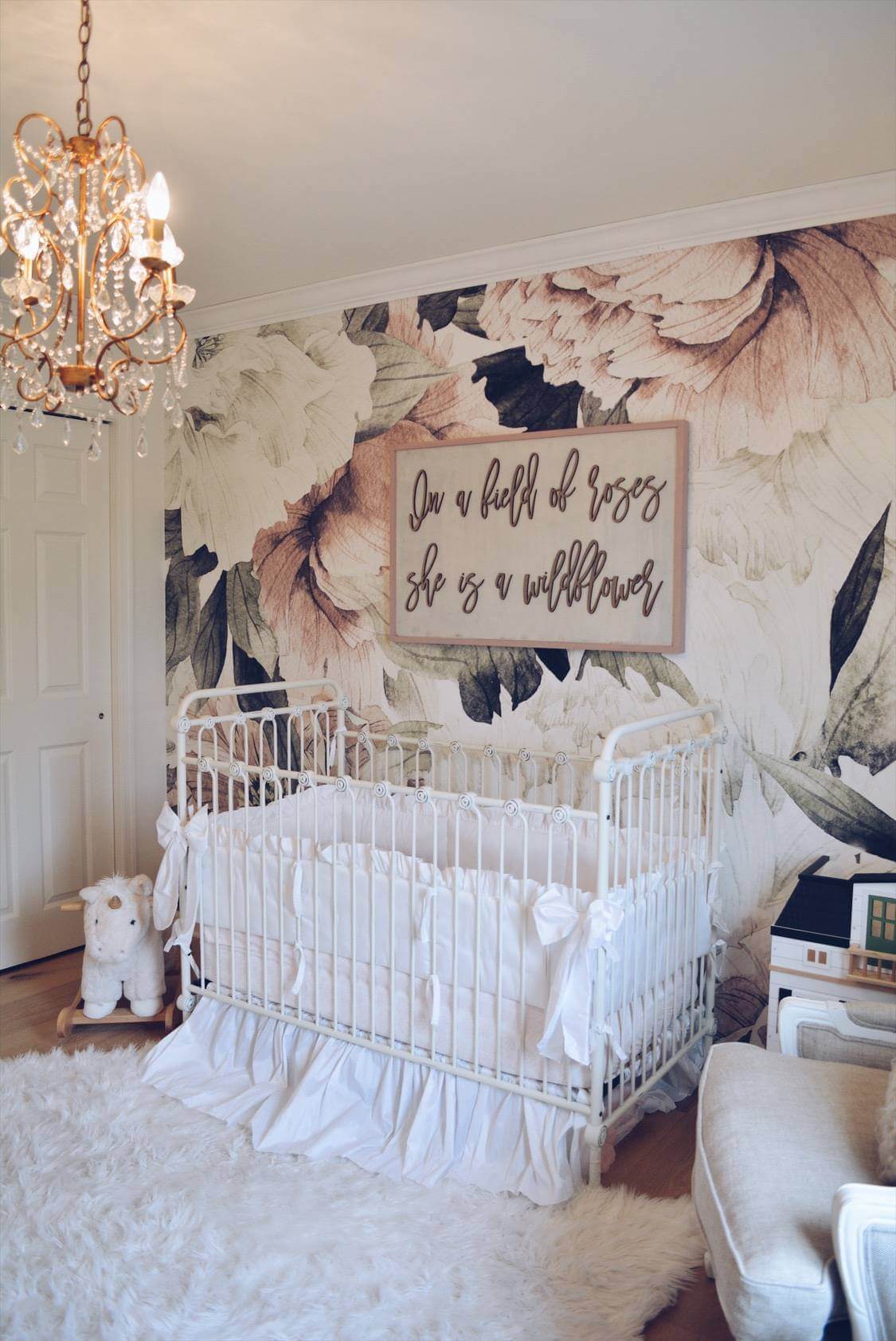 rustic baby girl nursery